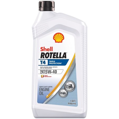 SHELL Rotella 15W-40 Diesel Heavy Duty Engine Oil 1 qt 550049483
